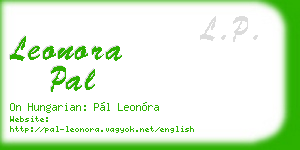 leonora pal business card